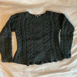 Autumn cashmere cable knit sweater